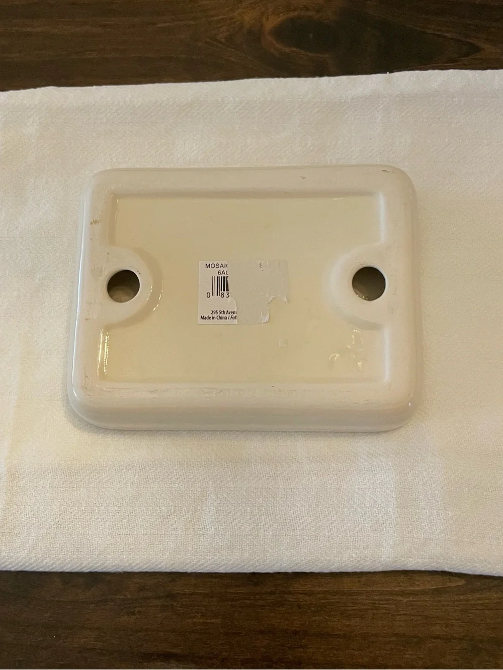 Croscill Mosaic Leaves Ceramic Soap Dish